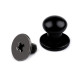 Screw in button head nail rivets ø7 mm - Black varnish (200 Pairs) Screw in button head nail rivets ø7 mm - Black varnish (200 Pairs)