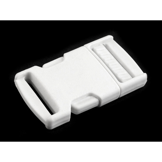 Plastic side release buckle with strap adjuster width 25 mm - Dark green (20 Pairs) Plastic side release buckle with strap adjuster width 25 mm - Dark green (20 Pairs)