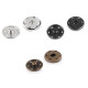 Metal snap fastener ø30 mm - Black nickel (150 Pairs)