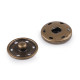 Metal snap fastener ø30 mm - Black nickel (150 Pairs)