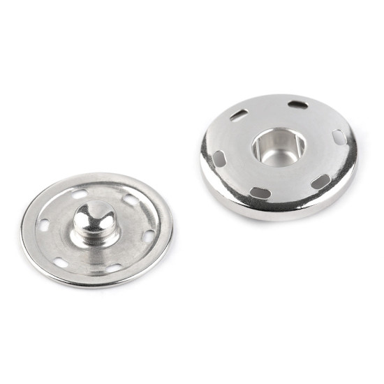 Metal snap fastener ø30 mm - Black nickel (150 Pairs)