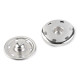 Metal snap fastener ø30 mm - Black nickel (150 Pairs)