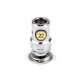 Self cover button mold press size 16',22' for dome buttons - Nickel (1 Set) Self cover button mold press size 16',22' for dome buttons - Nickel (1 Set)