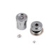 Self cover button mold press size 16',22' for dome buttons - Nickel (1 Set) Self cover button mold press size 16',22' for dome buttons - Nickel (1 Set)