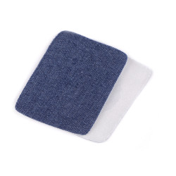 Łaty do naprasowania - rozmiar 5,3x7,9 cm jeans - Niebieskoszary (10 Sztuki)