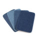 Denim iron-on patches 5.3x7.9 cm - Black (2 Pieces) Denim iron-on patches 5.3x7.9 cm - Black (2 Pieces)