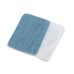 Łaty do naprasowania - rozmiar 5,3x7,9 cm jeans - Niebieski jeansowy (10 Sztuki)