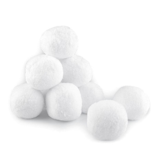 Kule z waty ø7 cm - Śnieżnobiały (80 Sztuki) Kule z waty ø7 cm - Śnieżnobiały (80 Sztuki)