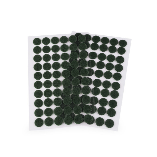 Buline arici autoadezive, complet (puf + scai), ø15 mm - Alb (1 Card) Buline arici autoadezive, complet (puf + scai), ø15 mm - Alb (1 Card)