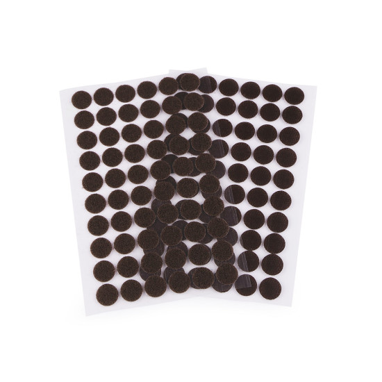 Buline arici autoadezive, complet (puf + scai), ø15 mm - Alb (1 Card) Buline arici autoadezive, complet (puf + scai), ø15 mm - Alb (1 Card)