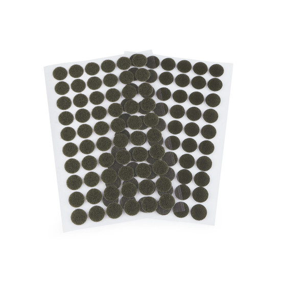 Buline arici autoadezive, complet (puf + scai), ø15 mm - Alb (1 Card) Buline arici autoadezive, complet (puf + scai), ø15 mm - Alb (1 Card)