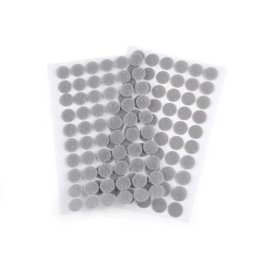 Buline arici autoadezive, complet (puf + scai), ø15 mm - Alb (1 Card) Buline arici autoadezive, complet (puf + scai), ø15 mm - Alb (1 Card)