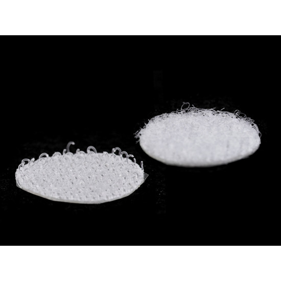 Buline arici autoadezive, complet (puf + scai), ø15 mm - Alb (1 Card) Buline arici autoadezive, complet (puf + scai), ø15 mm - Alb (1 Card)