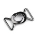 Decorative buckle closure clasp, pulling hole 24 mm - Black varnish (5 Pairs) Decorative buckle closure clasp, pulling hole 24 mm - Black varnish (5 Pairs)