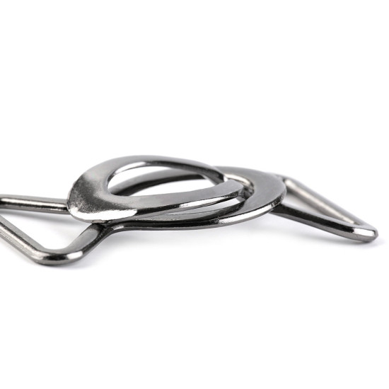 Decorative buckle closure clasp, pulling hole 24 mm - Black varnish (5 Pairs) Decorative buckle closure clasp, pulling hole 24 mm - Black varnish (5 Pairs)