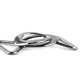 Decorative buckle closure clasp, pulling hole 24 mm - Black varnish (5 Pairs) Decorative buckle closure clasp, pulling hole 24 mm - Black varnish (5 Pairs)