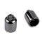 Embout de cordon avec boucle, ø 9 mm - Nickel noir (10 Pièces)