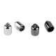 Cord end cap with loop ø9 mm - Black nickel (50 Pieces)