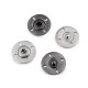 Zatrzaski metalowe ø25 mm - Nikl antik (10 Pary)