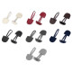 Duffle coat jacket button / toggle horn button fastener - Light wine red (100 Pairs)