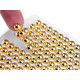 Self adhesive faux pearl stickers ø6 mm - Gold (12 Cards) Self adhesive faux pearl stickers ø6 mm - Gold (12 Cards)