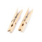 Spinacze drewniane 10x74 mm - Naturalny jasny (24 Sztuki)