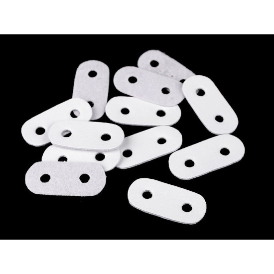 Ekobőr zsinórfékek 16x34 mm - Sötétbarna (100 Darabok)