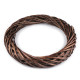 Wicker wreath ø34 cm - Grey (4 Pieces)