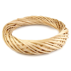 Wicker wreath ø34 cm - Natural light (1 Piece)