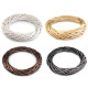Wicker wreath ø34 cm - Grey (4 Pieces)