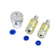 Hand press dies mold for eyelets size 16', 18', 20', 22' - Nickel (2 Sets) Hand press dies mold for eyelets size 16', 18', 20', 22' - Nickel (2 Sets)