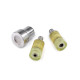 Hand press dies mold for eyelets size 16', 18', 20', 22' - Nickel (2 Sets) Hand press dies mold for eyelets size 16', 18', 20', 22' - Nickel (2 Sets)