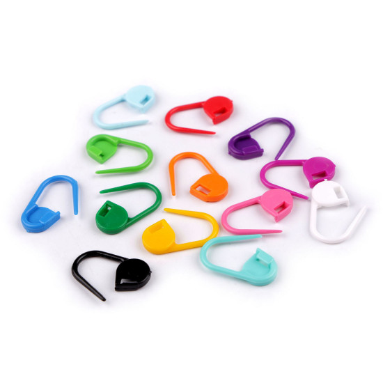 Plastikowe agrafki znaczniki 11x21 mm - Mix kolorów (20 Sztuki) Plastikowe agrafki znaczniki 11x21 mm - Mix kolorów (20 Sztuki)