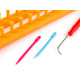 Knitting loom set for shawls, snoods, hats 5.2x36 cm - Orange (3 Sets) Knitting loom set for shawls, snoods, hats 5.2x36 cm - Orange (3 Sets)