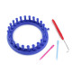 Knitting round loom set for shawls, snoods, hats ø14 cm - Blue sapphire (6 Sets) Knitting round loom set for shawls, snoods, hats ø14 cm - Blue sapphire (6 Sets)