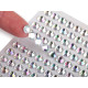 Self adhesive rhinestone crystal stickers ab effect ø6 mm - Crystal ab (1 Card) Self adhesive rhinestone crystal stickers ab effect ø6 mm - Crystal ab (1 Card)