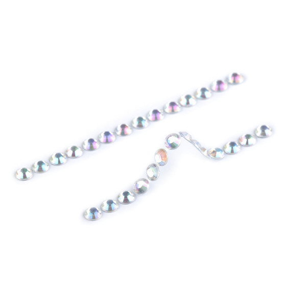 Self adhesive rhinestone crystal stickers ab effect ø6 mm - Crystal ab (1 Card) Self adhesive rhinestone crystal stickers ab effect ø6 mm - Crystal ab (1 Card)