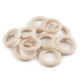 Kółka drewniane, zewnętrzna ø40 mm - Naturalny jasny (300 Sztuki) Kółka drewniane, zewnętrzna ø40 mm - Naturalny jasny (300 Sztuki)