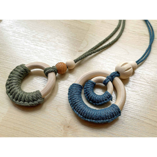 Kółka drewniane, zewnętrzna ø40 mm - Naturalny jasny (300 Sztuki) Kółka drewniane, zewnętrzna ø40 mm - Naturalny jasny (300 Sztuki)