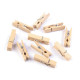Holzklammer 7 x 35 mm - Natürlich hell (500 Stücke)
