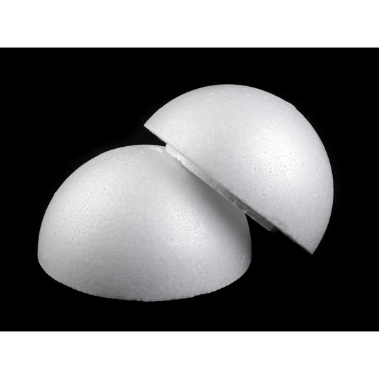 Kula styropianowa dwuczęściowa pusta ø14,5 cm - White (1 Sztuka) Kula styropianowa dwuczęściowa pusta ø14,5 cm - White (1 Sztuka)