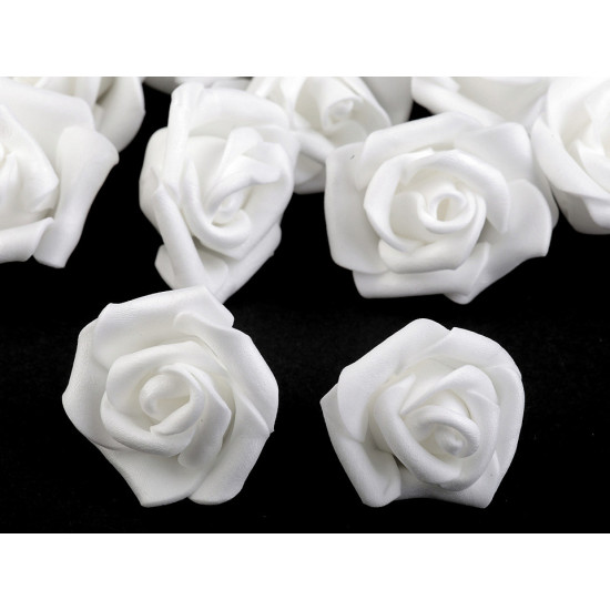Róża piankowa ø3-4 cm - Miętowy (10 Sztuki)