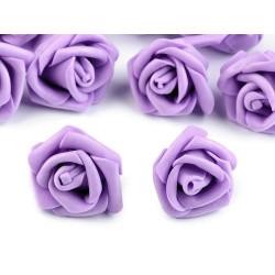 Róża piankowa ø3-4 cm - Fioletowy liliowy (10 Sztuki)