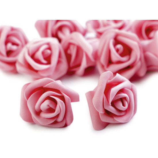 Róża piankowa ø3-4 cm - Miętowy (10 Sztuki)