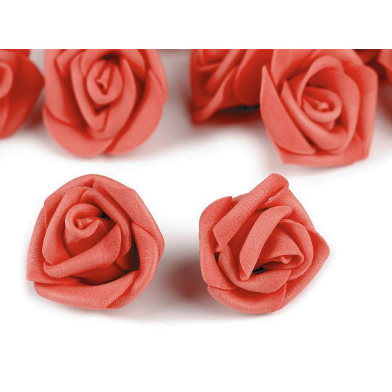 Róża piankowa ø3-4 cm - Miętowy (10 Sztuki)
