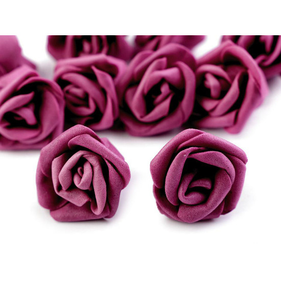 Róża piankowa ø3-4 cm - Miętowy (10 Sztuki)