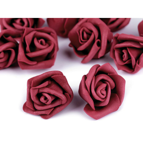 Róża piankowa ø3-4 cm - Miętowy (10 Sztuki)