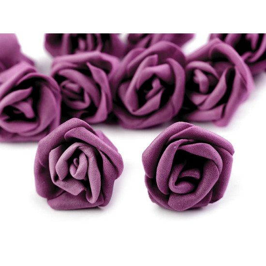 Róża piankowa ø3-4 cm - Miętowy (10 Sztuki)