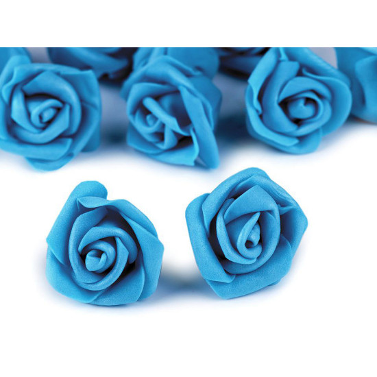 Róża piankowa ø3-4 cm - Miętowy (10 Sztuki)