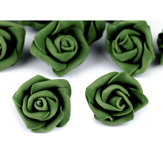 Róża piankowa ø3-4 cm - Miętowy (10 Sztuki)